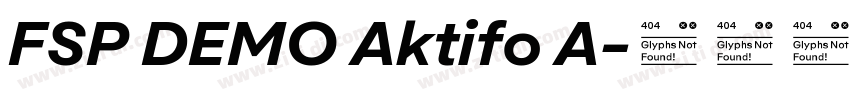FSP DEMO Aktifo A字体转换 FSP DEMO Aktifo A字体转换